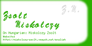 zsolt miskolczy business card